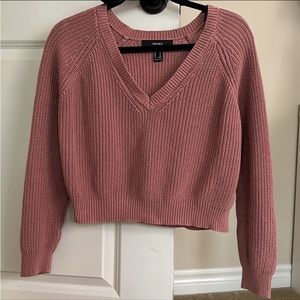 Pink knit sweater